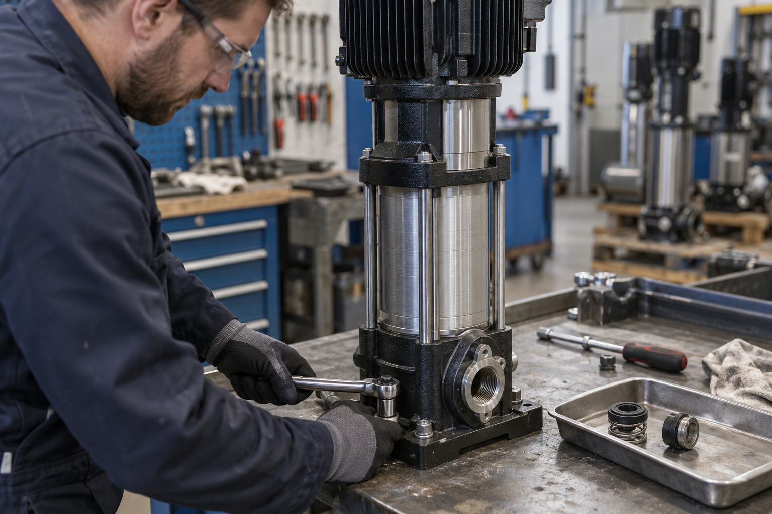 Manutenção Corretiva de Bombas Grundfos